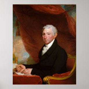 Poster Presidente James Monroe dos E.U. por Gilbert
