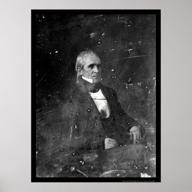 Poster Presidente James Polk Daguerreótipo 1849 (Frente)