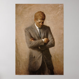 Póster Presidente John Kennedy - Retrato Oficial