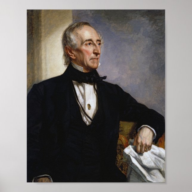 Poster Presidente John Tyler Portrait (Frente)