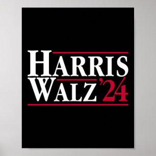 Poster Presidente Kamala Harris Tim Walz Vp Brat Cat Ladi