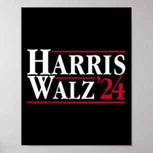 Poster Presidente Kamala Harris Tim Walz Vp Brat Cat Ladi