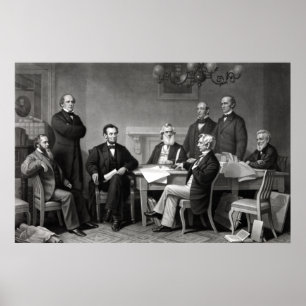 Poster Presidente Lincoln e seu armário