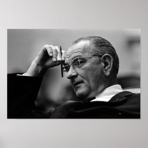 Póster Presidente Lyndon Johnson