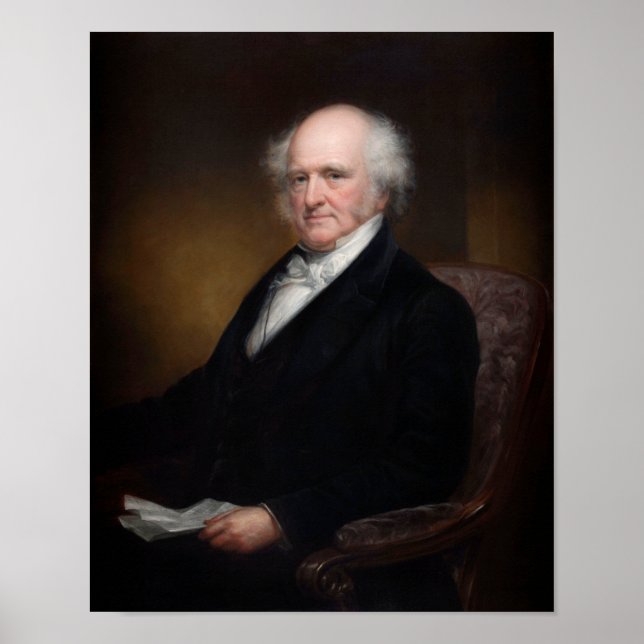 Poster Presidente Martin Van Buren Portrait (Frente)