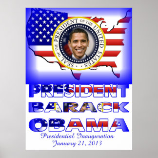 Póster PRESIDENTE OBAMA 2013 Inauguração