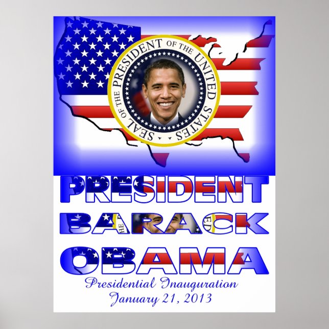 Póster PRESIDENTE OBAMA 2013 Inauguração (Frente)