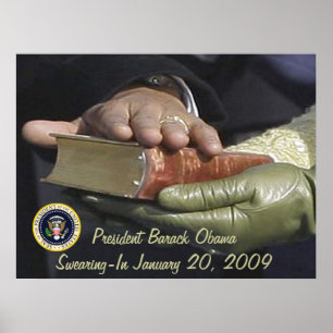 Poster Presidente Obama Inauguração SWEARING-IN