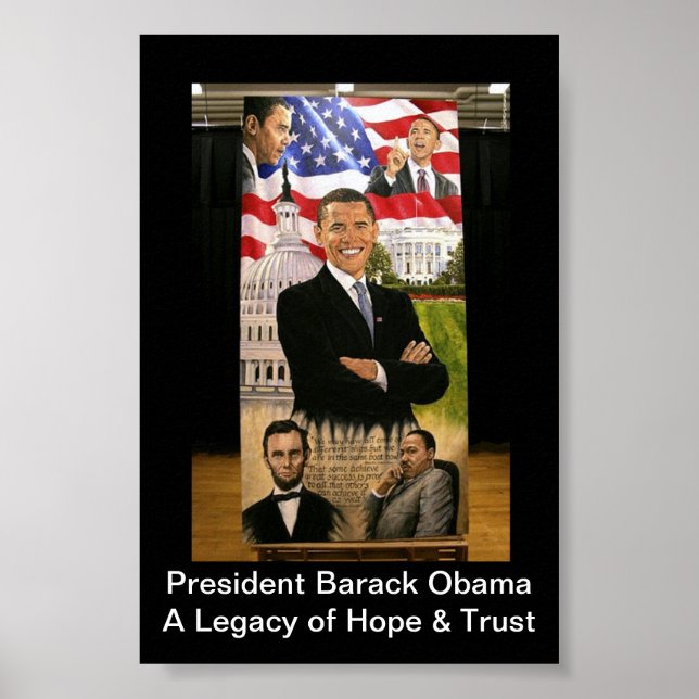 Póster Presidente Obama Lagacy da Esperança (Frente)