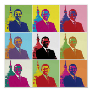 Póster Presidente Obama Pop Art 20x20