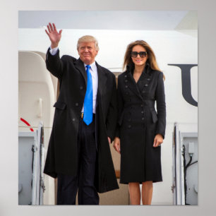 Póster Presidente & primeira senhora Trunfo