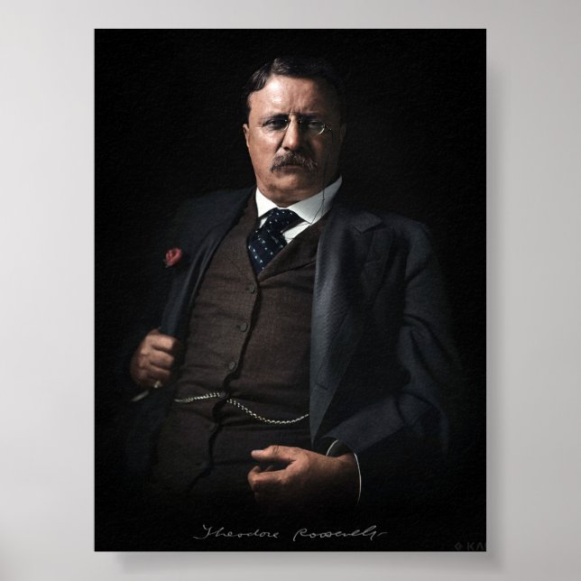 Poster Presidente Theodore Roosevelt (Frente)