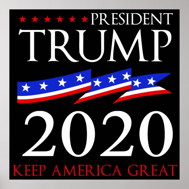 Poster Presidente Trump 2020 (Frente)