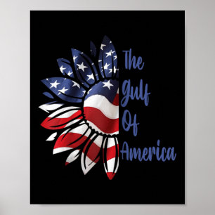 Poster Presidente Trump 2025 Raglan Ba Do Golfo Da Améric