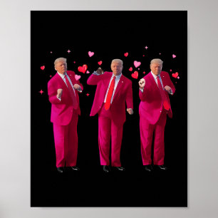 Poster Presidente Trump Engraçado Dançando Donald Trump C