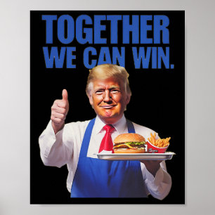 Poster Presidente Trump Faz Batatas Fritas 