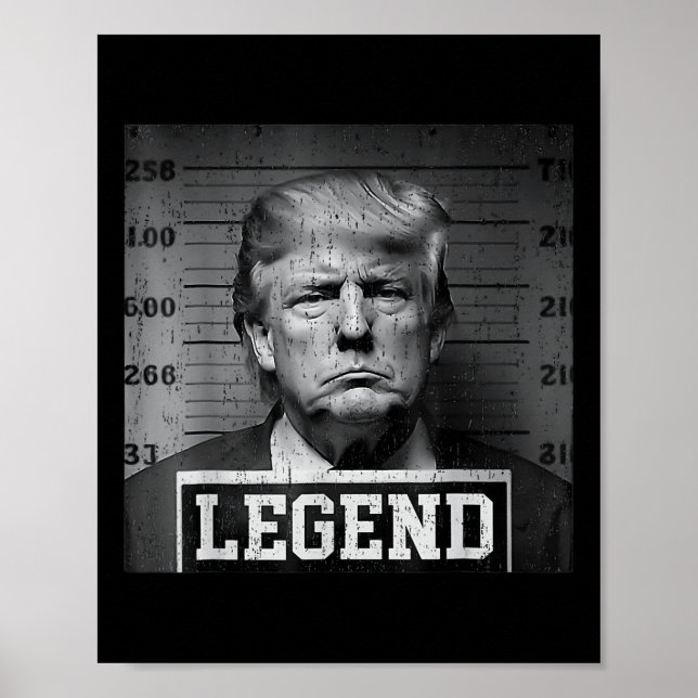 Poster Presidente Trump Mug Shot (Frente)