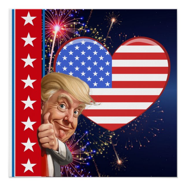 Póster Presidente Trump Poster (Frente)