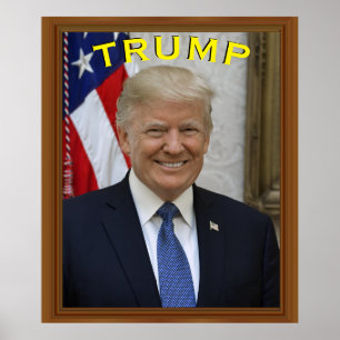 Poster Presidente Trump Retrato 🇺 🇸 😁 Sorrir
