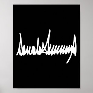 Poster Presidente Trump Signature Inauguration 2025 47th 