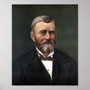 Poster Presidente Ulysses S. Grant -- História americana