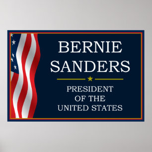 Póster Presidente V3 das máquinas de lixar de Bernie