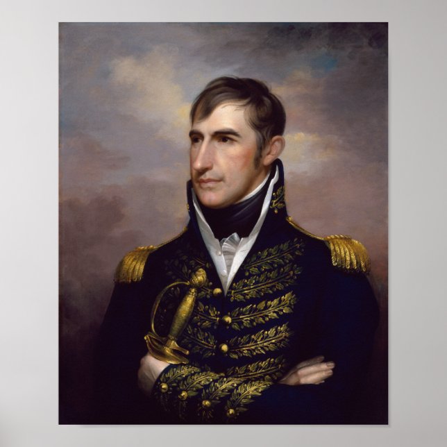 Póster Presidente William Henry Harrison (Frente)