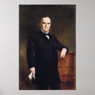 Póster Presidente William McKinley daqui até agosto