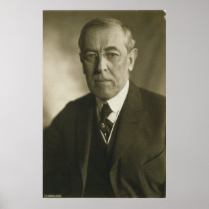 Poster Presidente Woodrow Wilson Portrait 1919