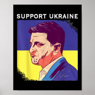 Poster Presidente Zelensky Ucrânia Volodymyr Zelensky Ucr