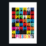Póster Presidentes do estilo pop<br><div class="desc">Coloque os nossos presidentes na parede.</div>