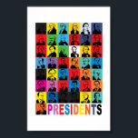 Póster Presidentes do estilo pop<br><div class="desc">Coloque os nossos presidentes na parede.</div>