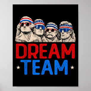 Poster Presidentes Patrióticos da Equipe Monte Aamericano