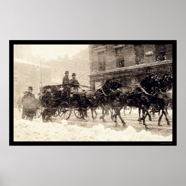 Póster Presidentes Roosevelt e Taft Carruagem ao Capitol (Frente)