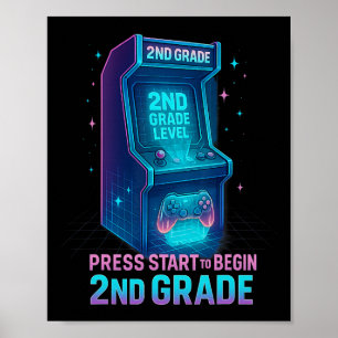 Poster Pressione Iniciar 2ª Série Gamer Kids Nível Aument