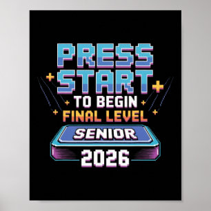 Poster Pressione Iniciar Para Iniciar o Nível Final Sênio
