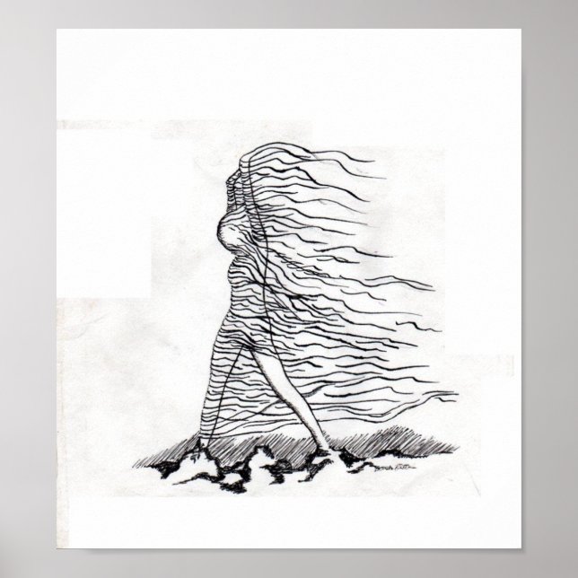 Poster Preta/Branca (Frente)