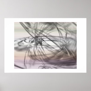 Poster Preto, branco e algum azul