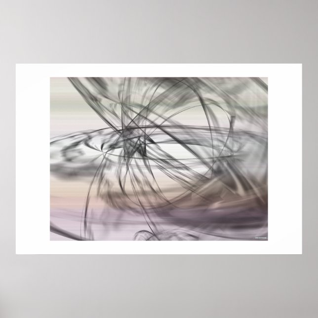 Poster Preto, branco e azul (Frente)