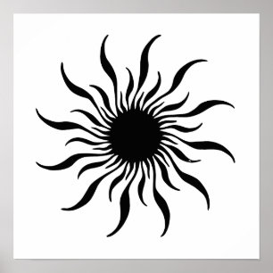 Poster preto/branco inca