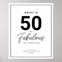 Preto clássico e branco 50 e Festa de aniversário