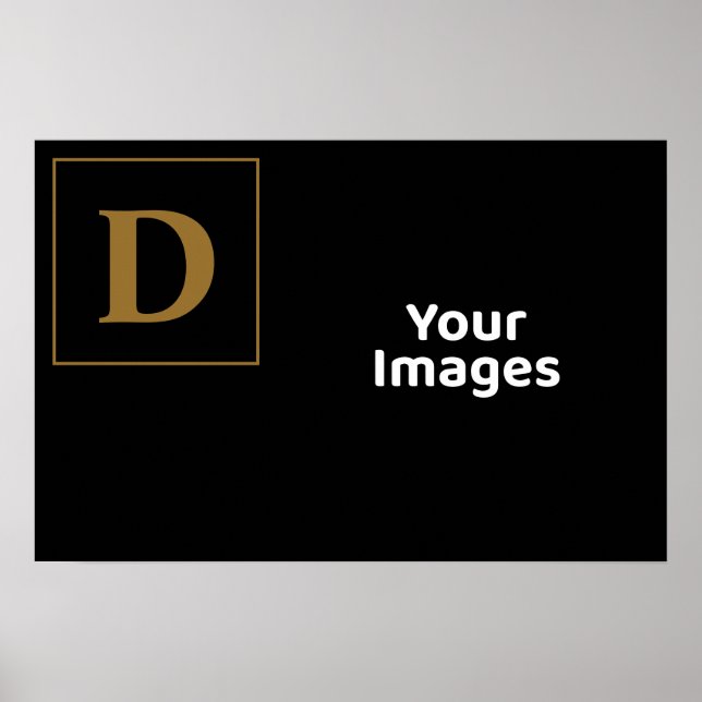 Poster Preto com exibição de fotos inicial da família Dou (Frente)