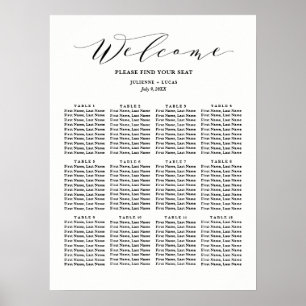 Póster Preto da carta   do assento do casamento da
