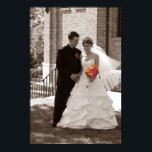 Póster preto de casamento e branco<br><div class="desc">alô</div>