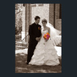 Póster preto de casamento e branco<br><div class="desc">alô</div>