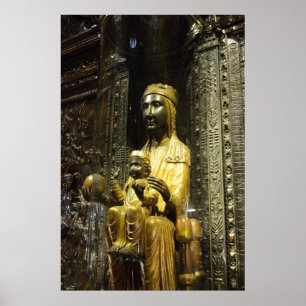 poster preto de montserrat do madonna