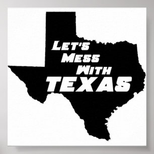 Poster preto de Texas