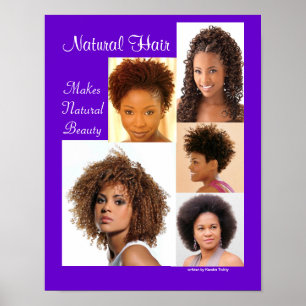 Poster preto do penteado