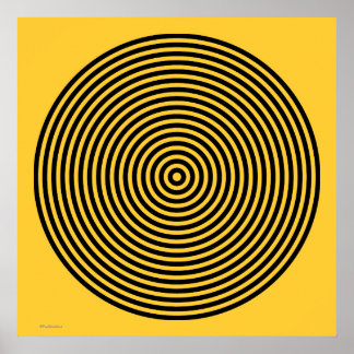 Poster Preto e Amarelo