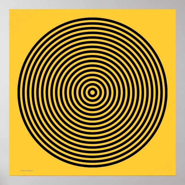Poster Preto e Amarelo (Frente)